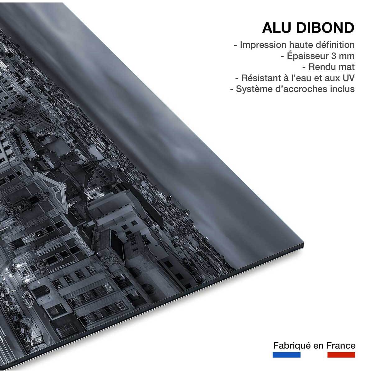 Tableau madrid city lights Tableau alu Dibond