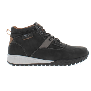 Armata di Mare Scarpe Uomo Stivaletti Hiking Ankle Boots Stringati con Soletta Rimovibile in Memory Foam AMU W24L632 Black