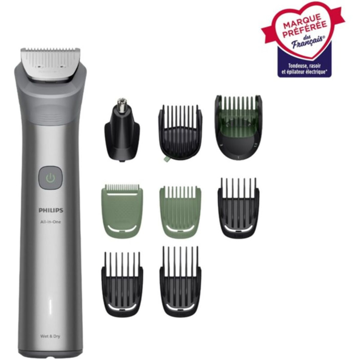 Tondeuse corps PHILIPS MG5931/15 Series 5000,  13 hauteurs de coupe, précision 0,5 mm, autonomie 120 mn