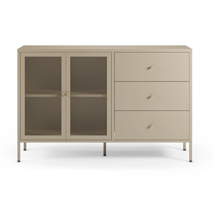 Buffet en metal beige - Latem
