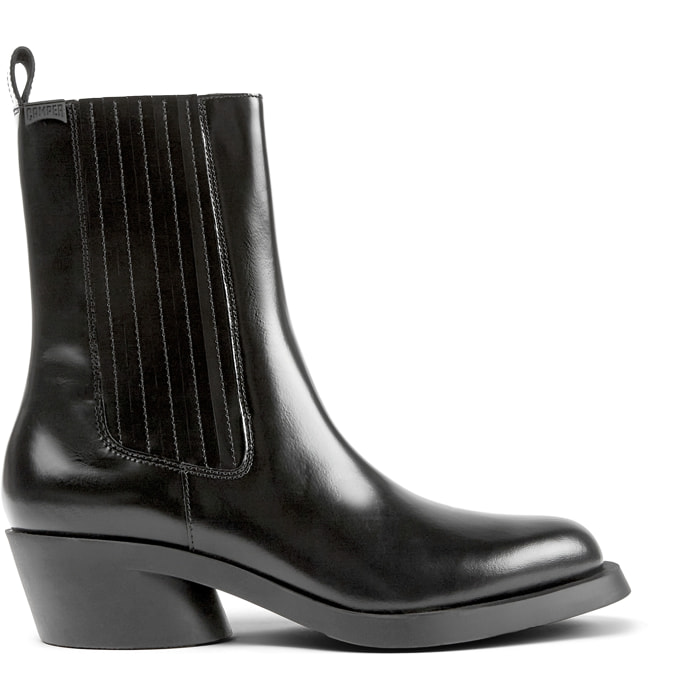 Botines - CAMPER Bonnie - Negro - Cuero liso