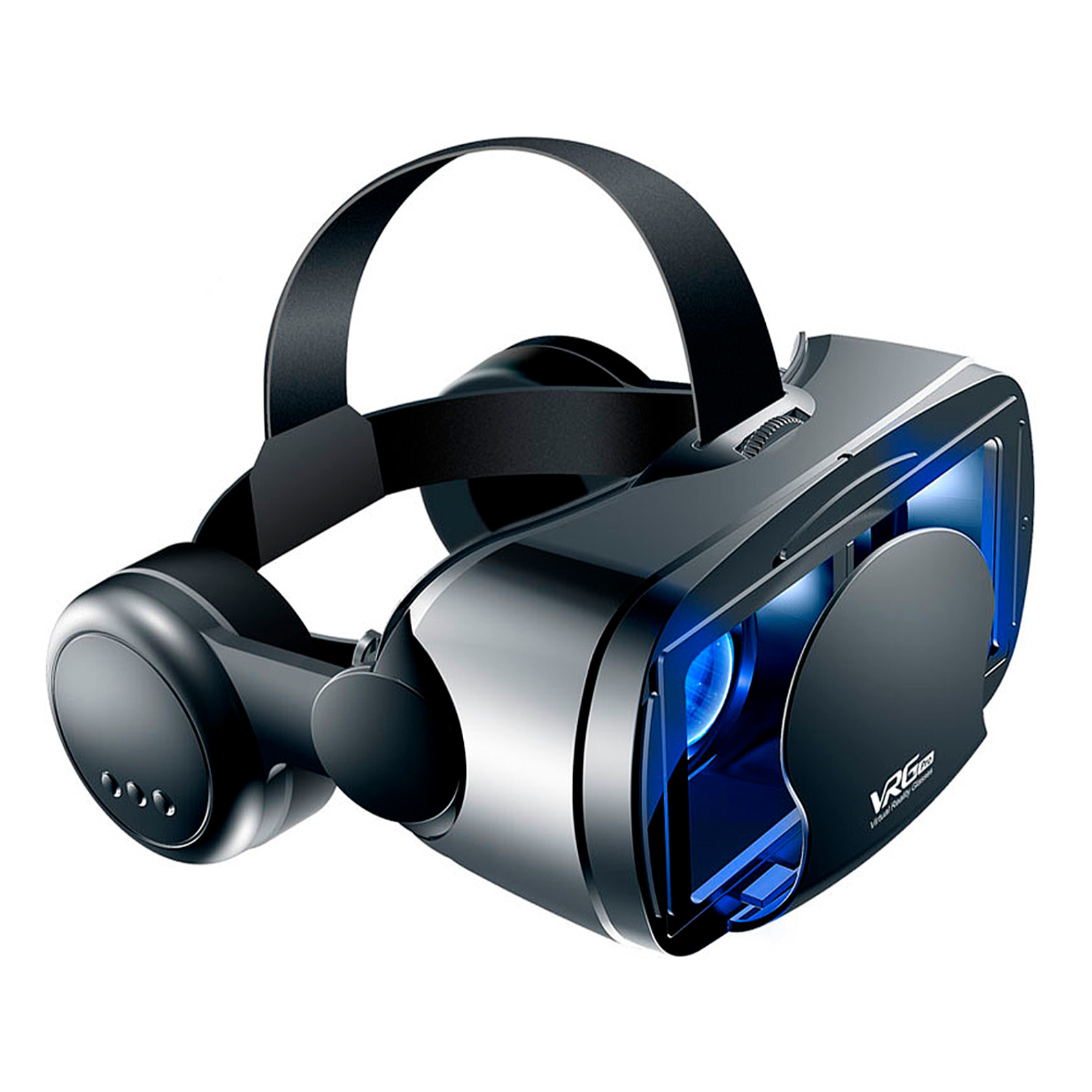 Occhiali per realtà virtuale PRO+ Blu-ray. Cuffie Hi-Fi integrate, vista panoramica a 360º. Compatibili con IOS e Android.