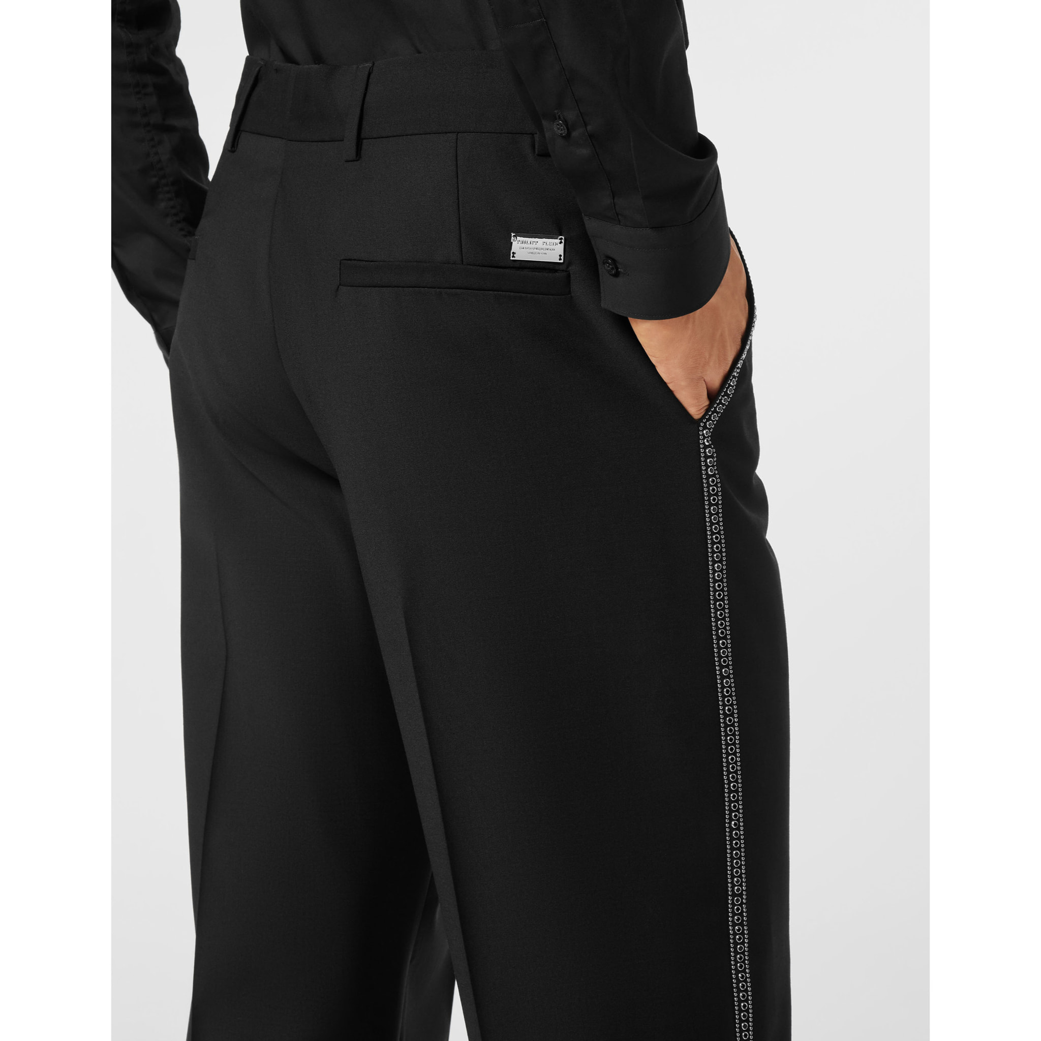 PHILIPP PLEIN Perneras de pantalón anchas