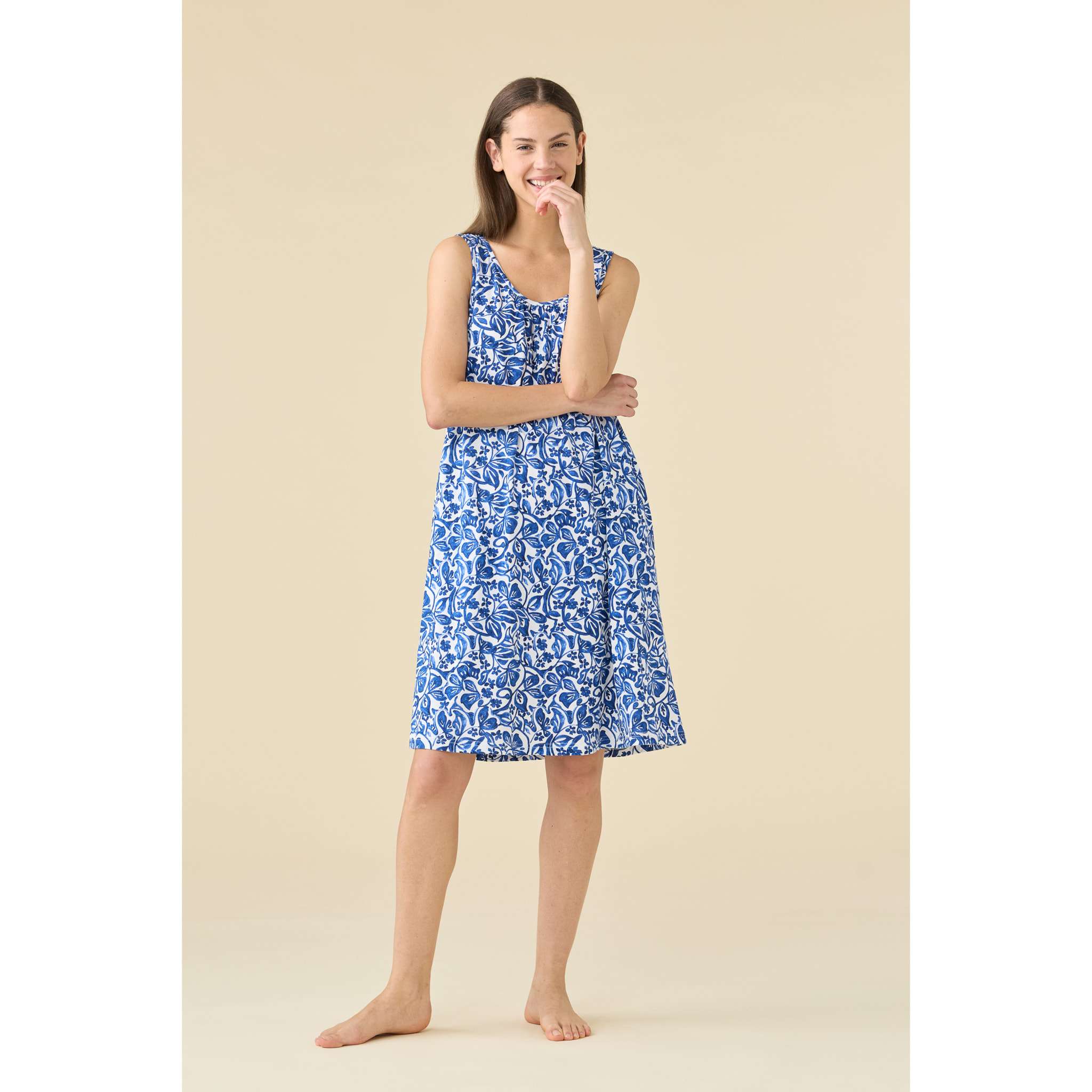 Abitino donna estivo in cotone articolo azule. Noidinotte