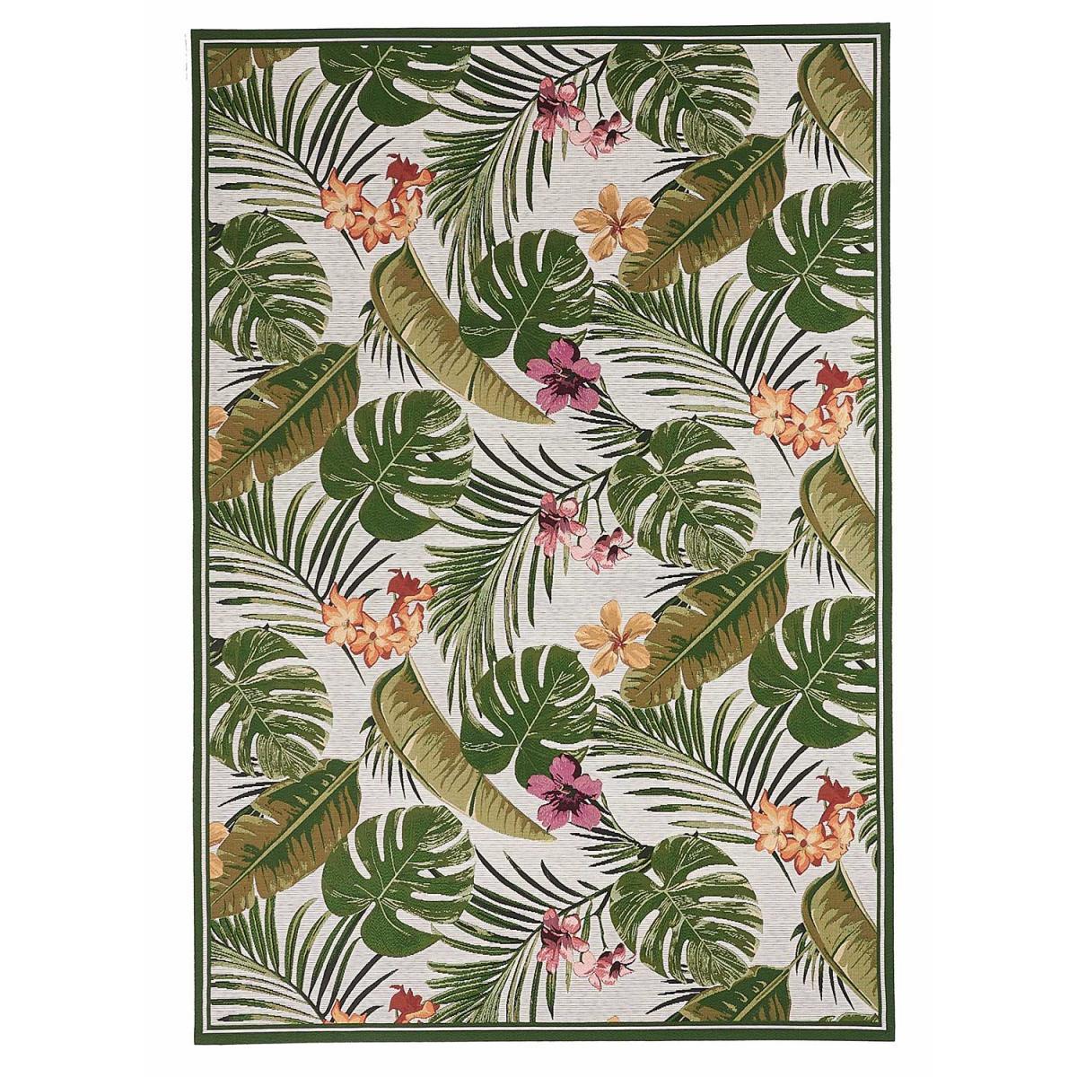 Tapis extérieur tissé kilim rectangle GADE