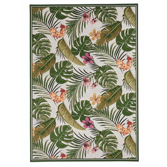 Tapis extérieur tissé kilim rectangle GADE
