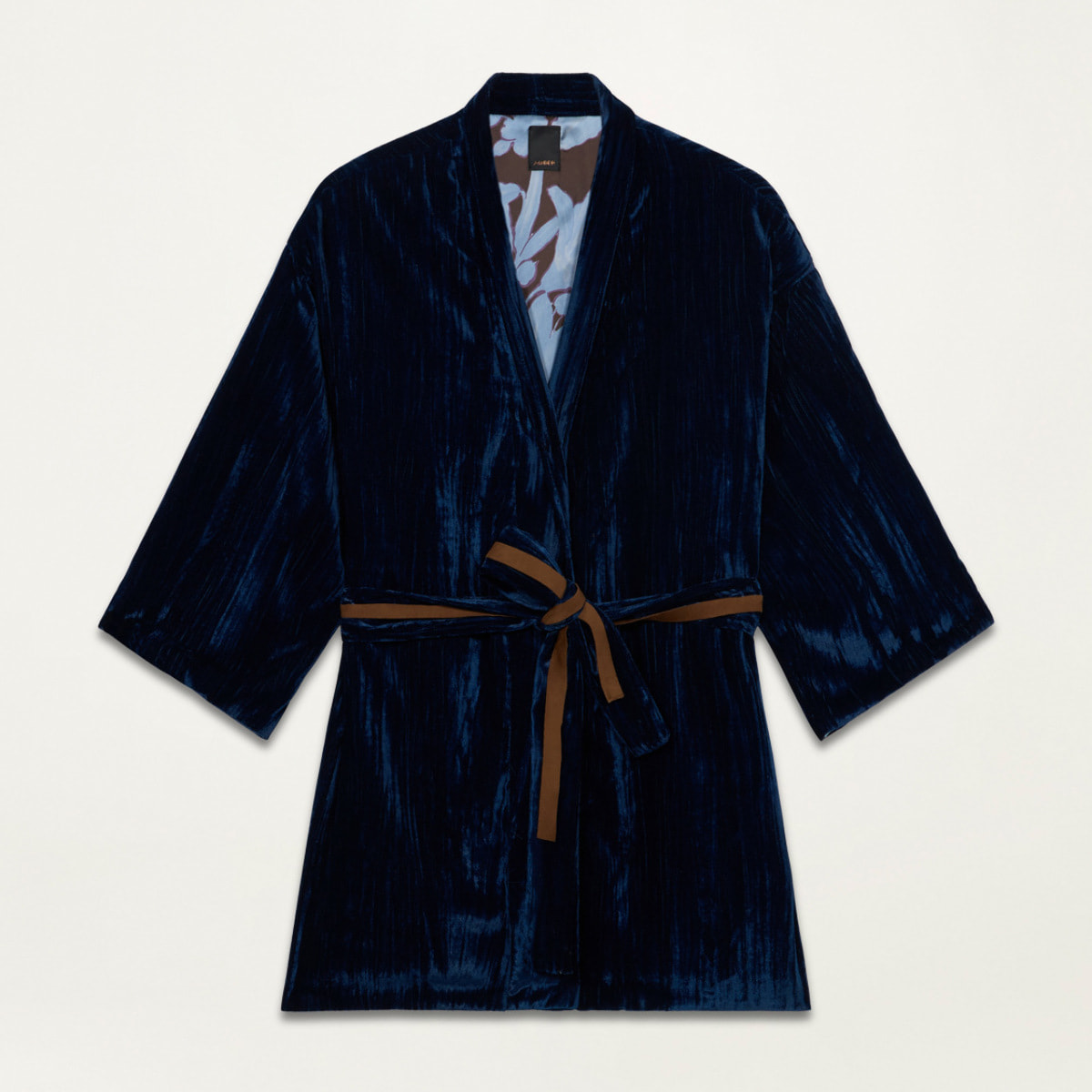 Oltre - Velvet kimono - Azul