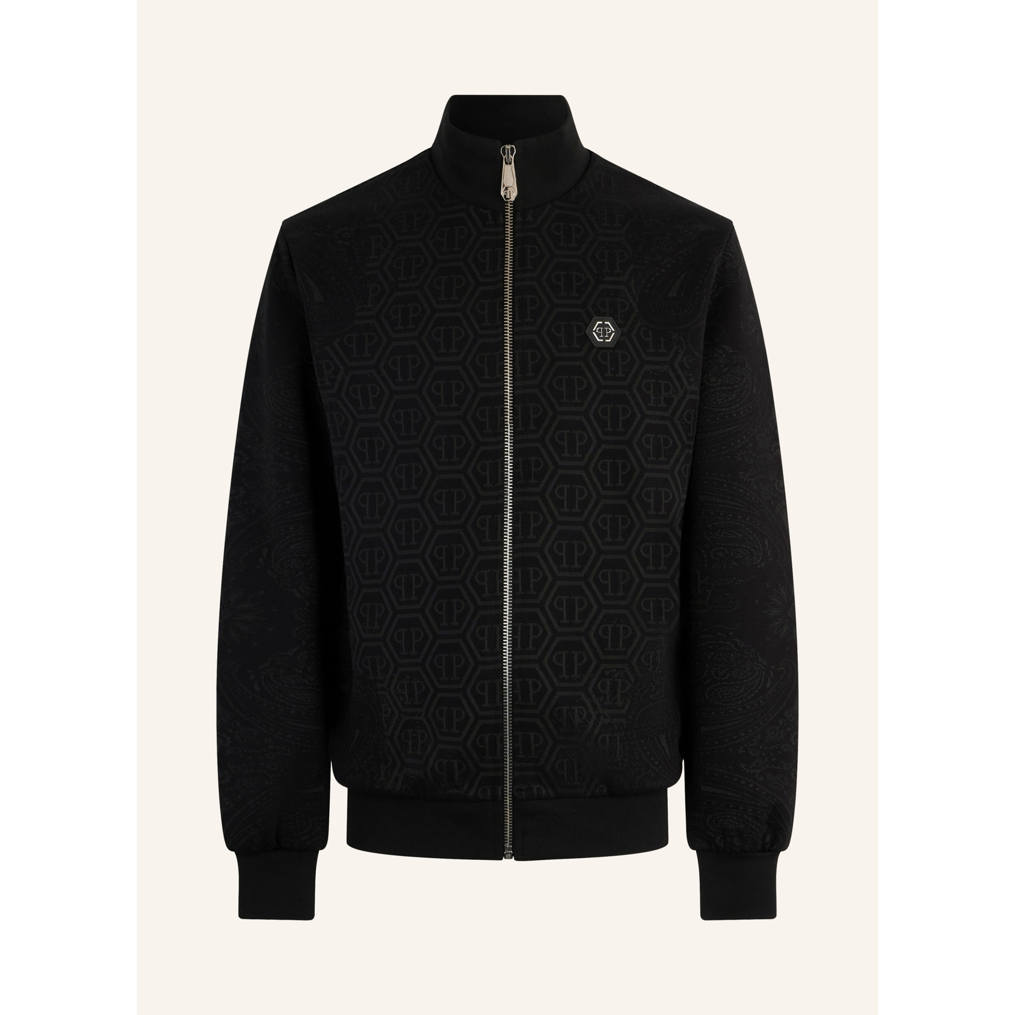 PHILIPP PLEIN Tracksuit Jacket Jacquard Monogram Paisley