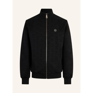 PHILIPP PLEIN Tracksuit Jacket Jacquard Monogram Paisley