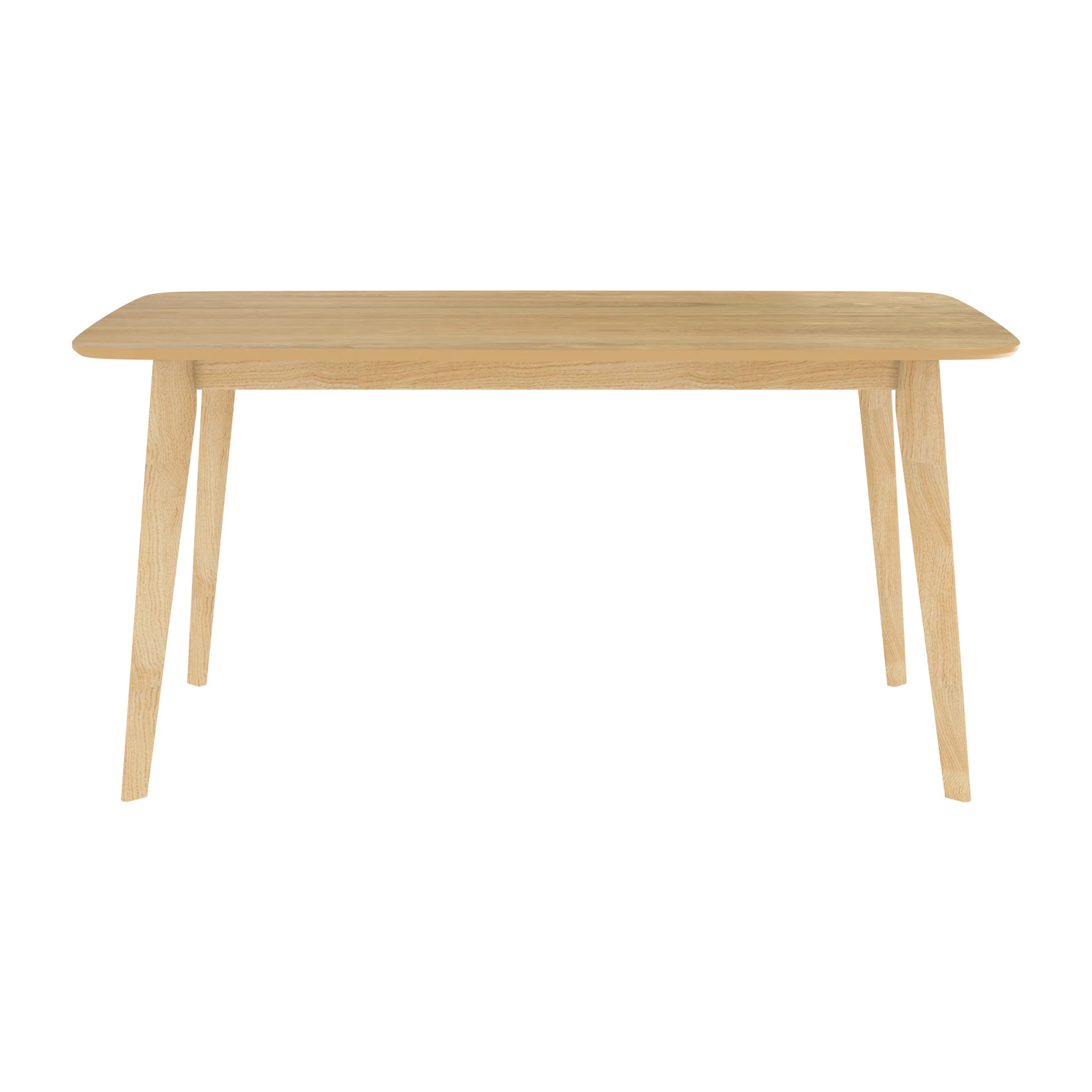 Table rectangulaire 6 personnes en bois clair 150 cm - Oman