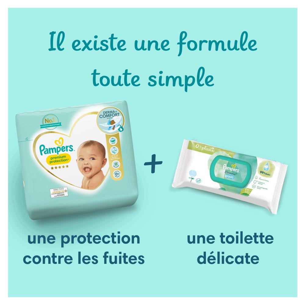 Pampers Premium Protection 22 Couches Taille 0 (Moins de 3 kg)