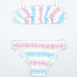 BIKINI TIE DYE AZUL Y ROSA