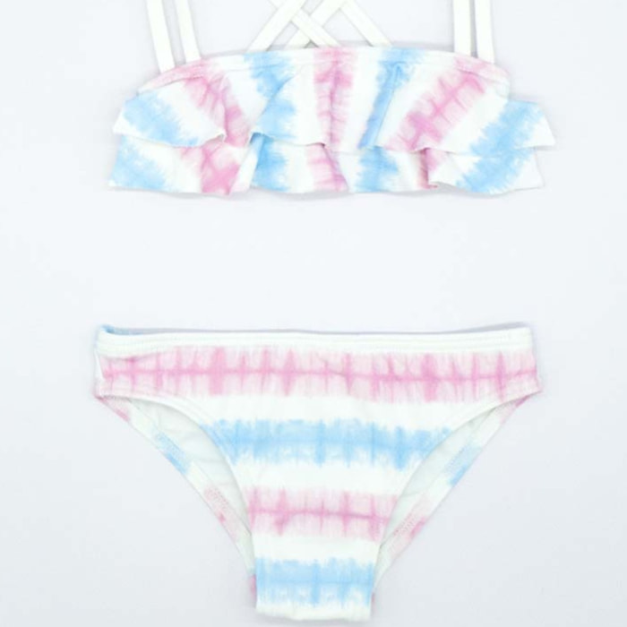 BIKINI TIE DYE AZUL Y ROSA
