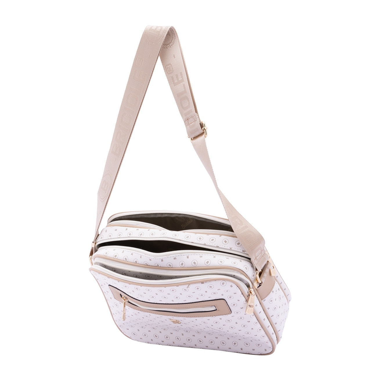 Borsa a tracolla da donna - Modello Iduna - Ecopelle e poliestere - 24.0 x 29.0 x 11.0 cm