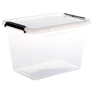 Boîte en plastique transparente 19L Clip N' Box
