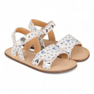 SANDALIA BAREFOOT PIEL CHETTO ESTILO CLÁSICO CORAZONES