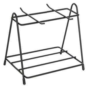 Rack 4 mugs Pumpkin transparent L17xp15xH15,8cm