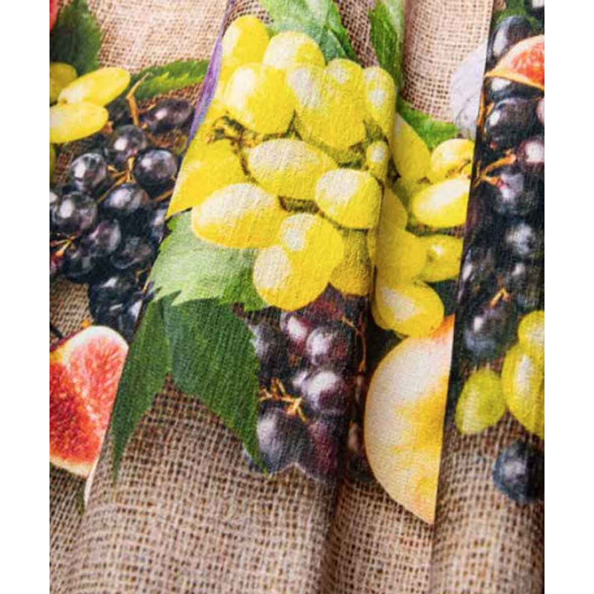 Tappeto EMOZIONI FICHI E UVA moderno frutta tavola mediterraneo lavabile antiscivolo passatoia multiuso bagno cucina ingresso