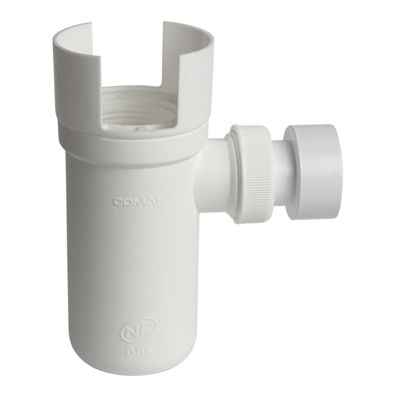 Lot de 10 Comap Siphon de groupe de sécurité avec déflecteur 26x34, 32 mm, blanc (887718-GVP10)