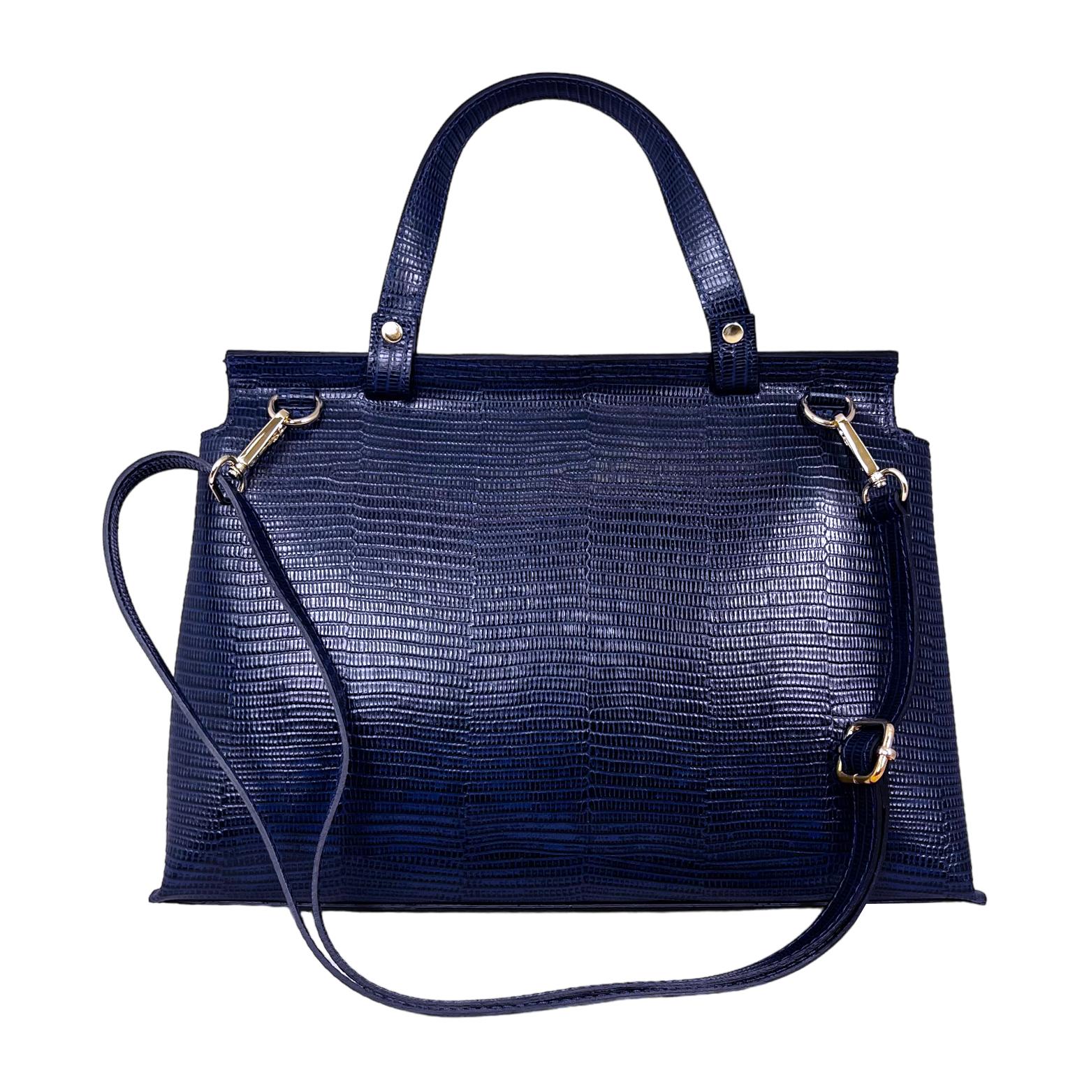 Borsa a mano Cheval Firenze Evelyn Blu Scuro