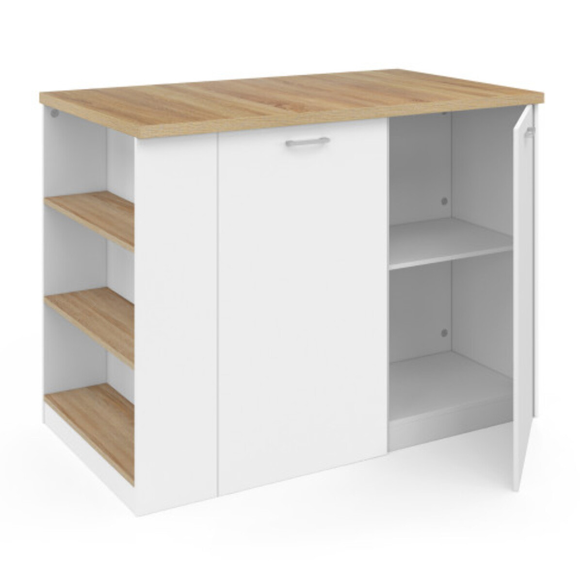 Ilot de cuisine Dario avec rangements