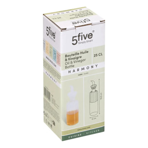 Bouteille huile 0,25L transparent
