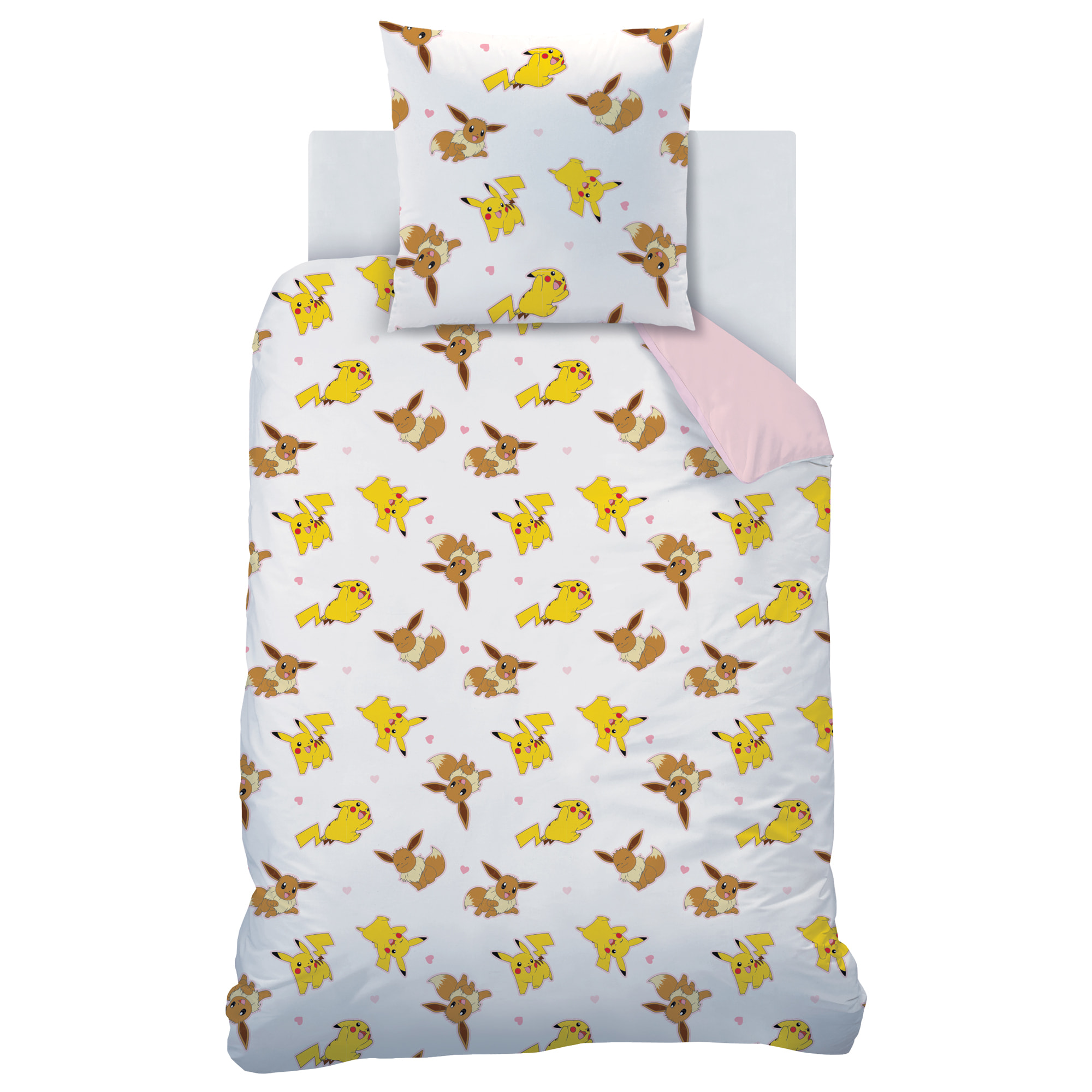 Parure de lit imprimée 100% coton, POKEMON EVOLI