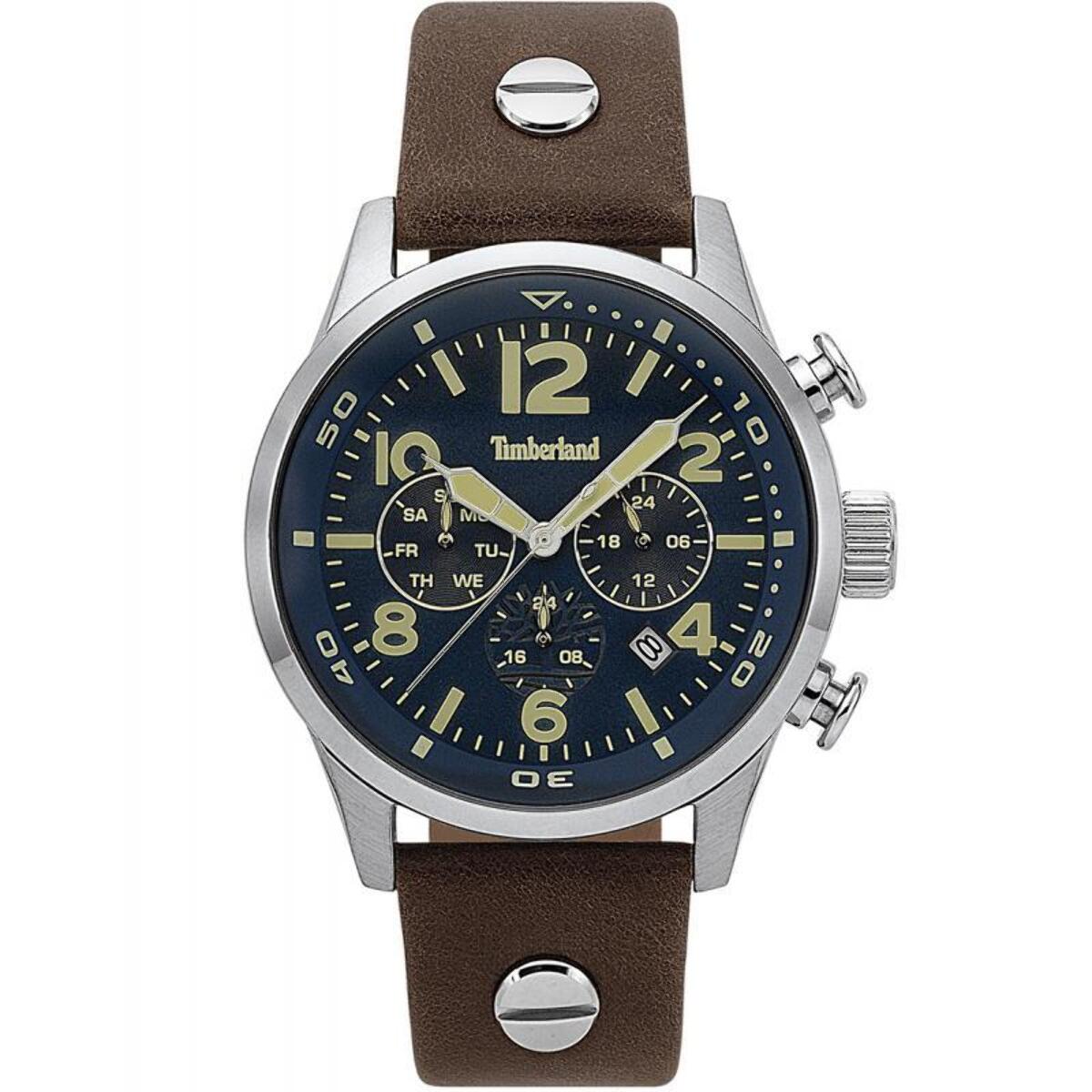 Reloj Timberland TBL.15376JS-03 Hombre Analogico Cuarzo con Correa de Cuero