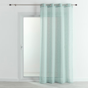 Voilage   - Effet lin fluide - Vert d'eau