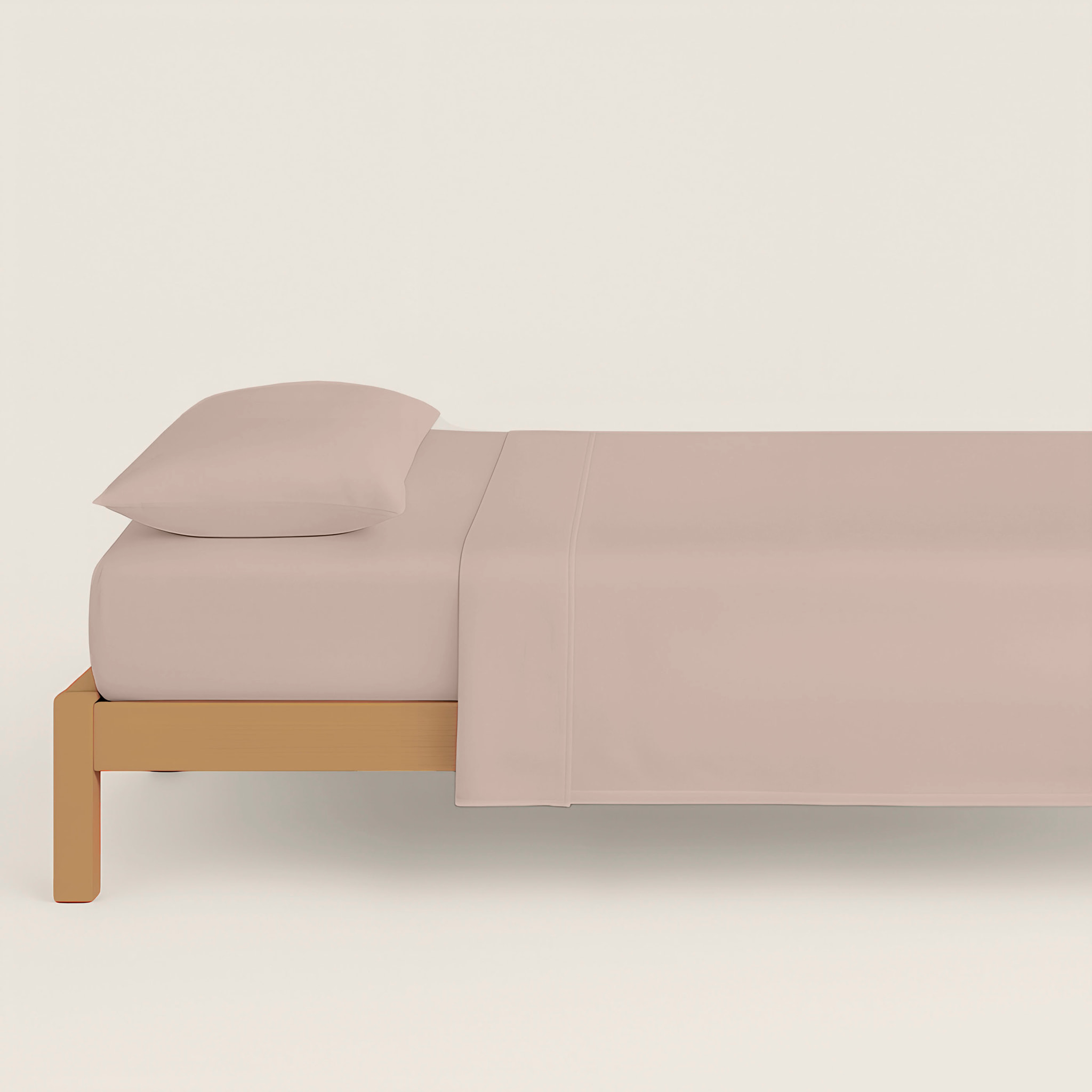 Juego de Sábanas Lisas - 100% Microfibra - Incluye 1 o 2 Fundas de Almohada + 1 Sábana Bajera - Beige