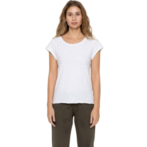 Camiseta de manga corta estilo safari urbano para mujer