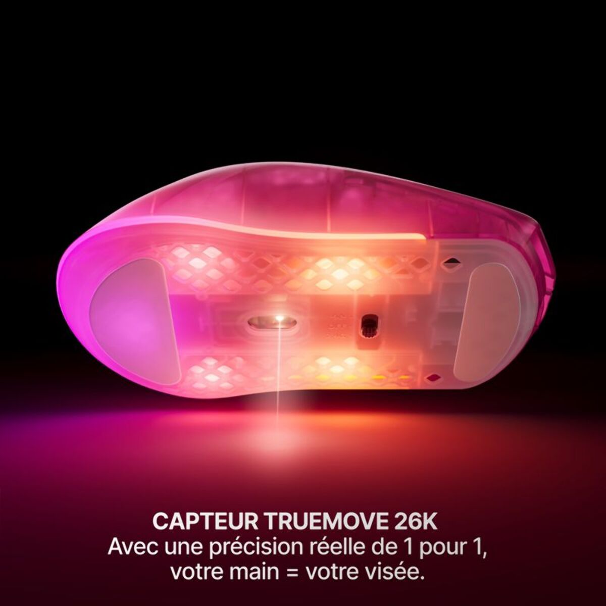 Souris Gamer Sans Fil STEELSERIES Aerox 3 WL Gen 2 - MagentaHaze