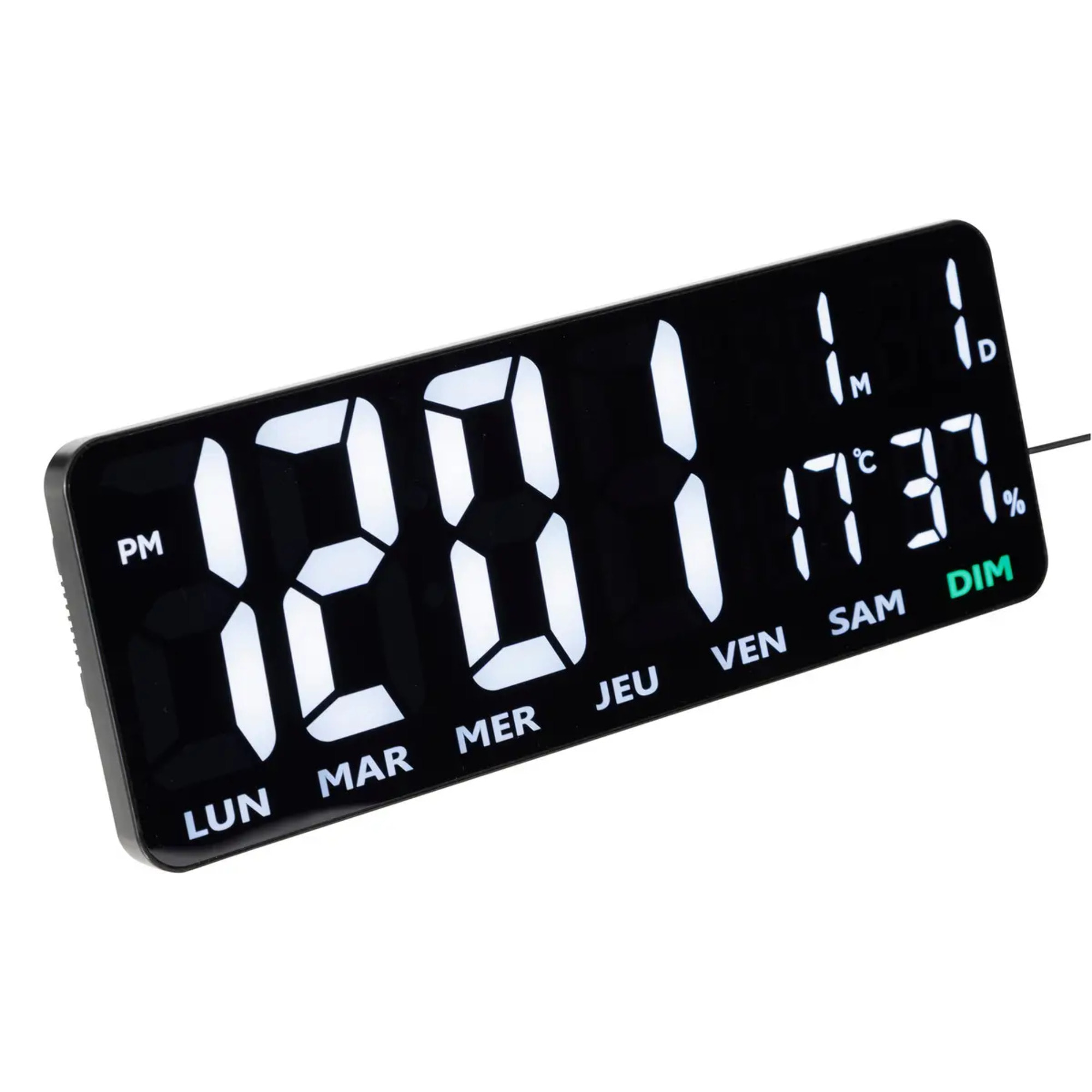 Horloge Garrett noir 35x13,2cm