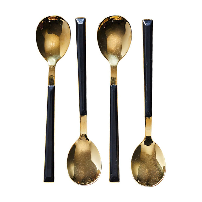 Cuillere A Dessert Noir X4 Charlotte