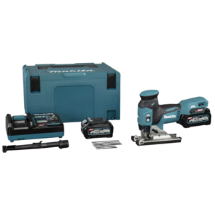 Scie sauteuse Pommeau XGT + 2 batteries 2,5 Ah + 1 Chargeur rapide + Coffret Makpac - MAKITA - JV001GD201