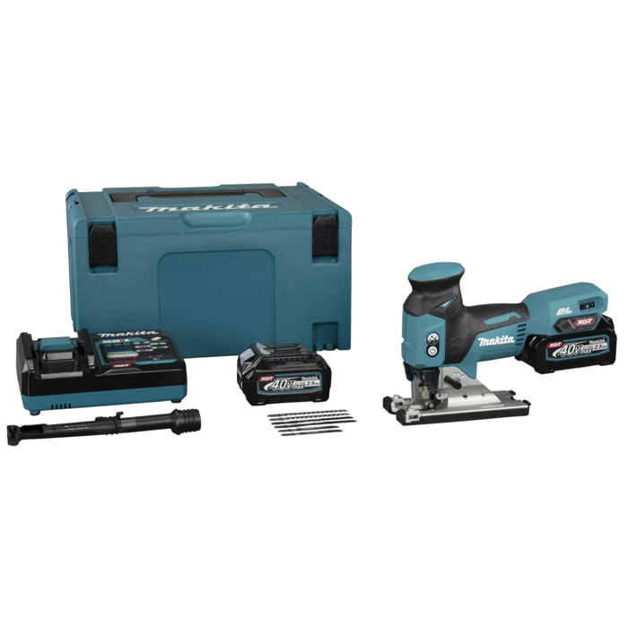 Scie sauteuse Pommeau XGT + 2 batteries 2,5 Ah + 1 Chargeur rapide + Coffret Makpac - MAKITA - JV001GD201