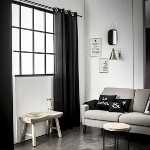 Rideau 100%coton Finition Avec Oeillets Gold