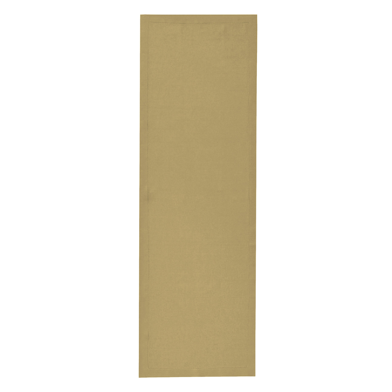Chemin de table uni en lin, Made in France, FLORENCE , Jaune sienne