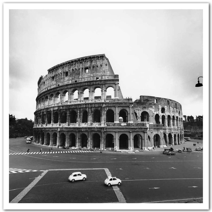 Affiche retro Rome, le colysée Photo de 1963 Affiche seule