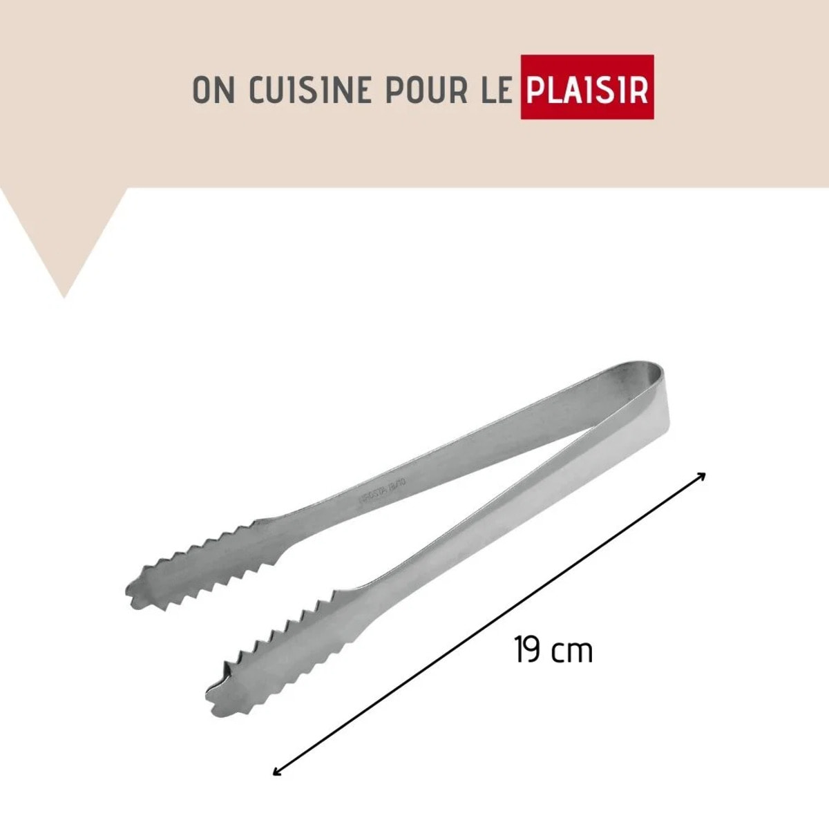 Lot de 2 pinces à nourriture, à glaçons inox FM Professional Boissons