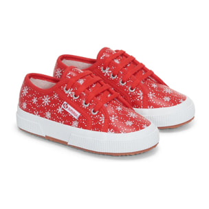 Le Superga Bambino/A Rosso 2750 KIDS VEGAN MATERIAL SNOWFLAKES