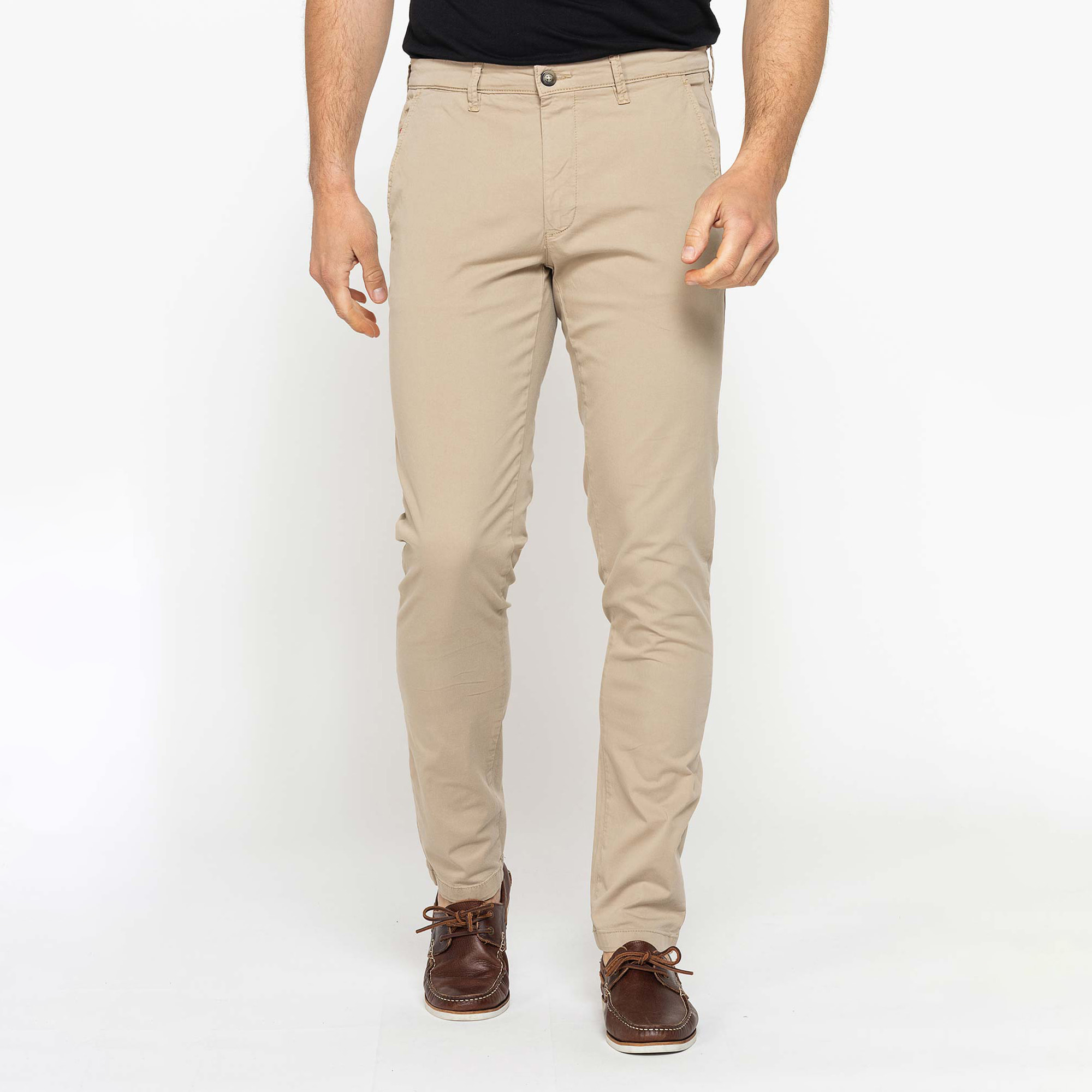 PANTALONE CHINO MOD. 617 IN GABARDINA ELASTICIZZATA