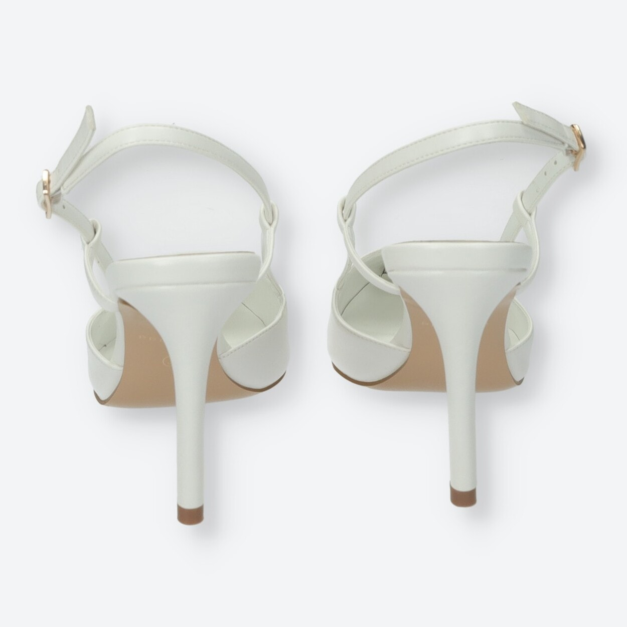 Décolleté sling back Donna Tata Italia Bianco