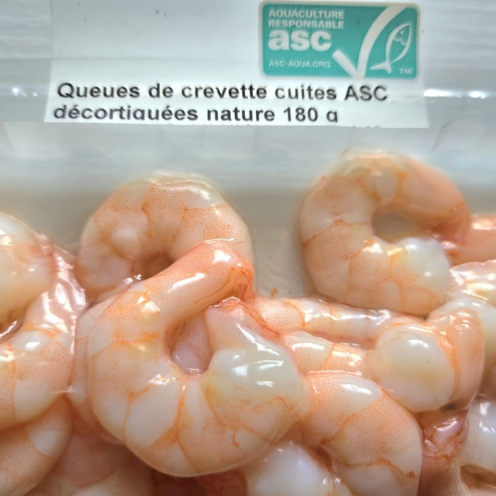 2 x Crevettes Décortiquées Nature - 2x180g - France - Maison Blanc