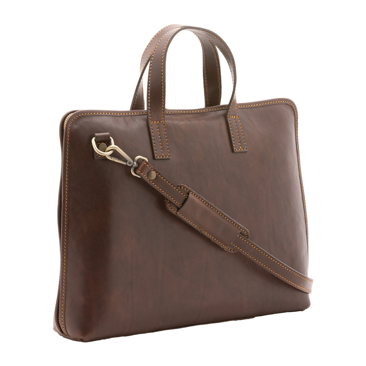 Borsa a mano  unisex In Vera pelle Made in Italy 40x30x5 cm