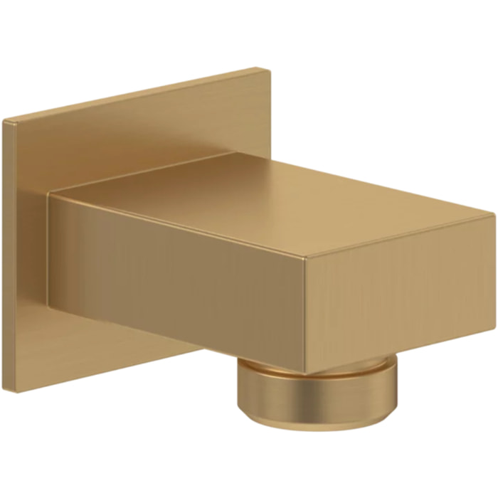 Coude de raccordement mural Universal rectangle Brushed Gold