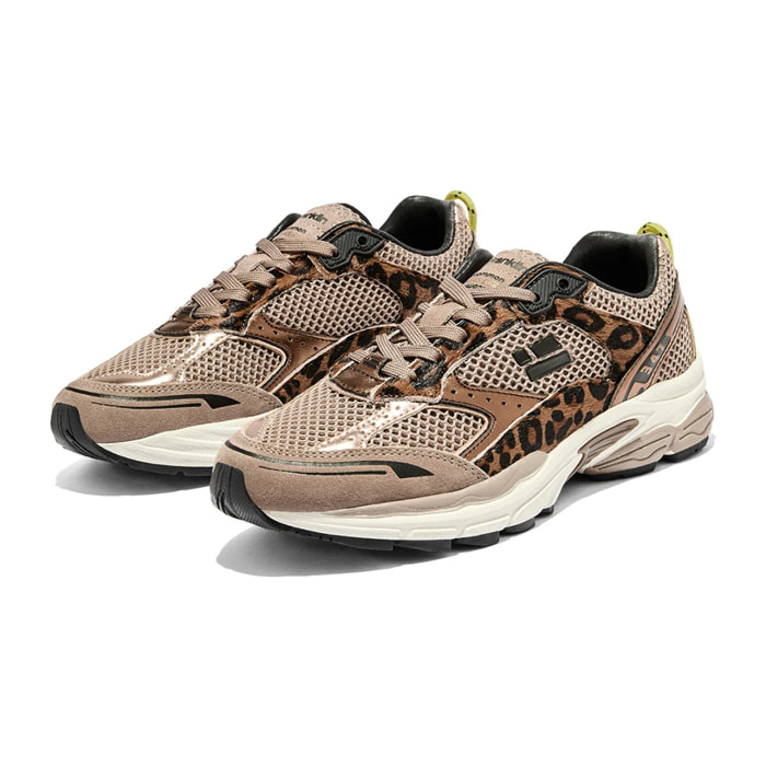 Zapatillas de Mujer 347 con Estampado de Leopardo D.Franklin