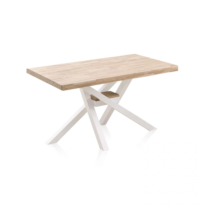 Mesa de comedor Xena 140 Roble - Blanco