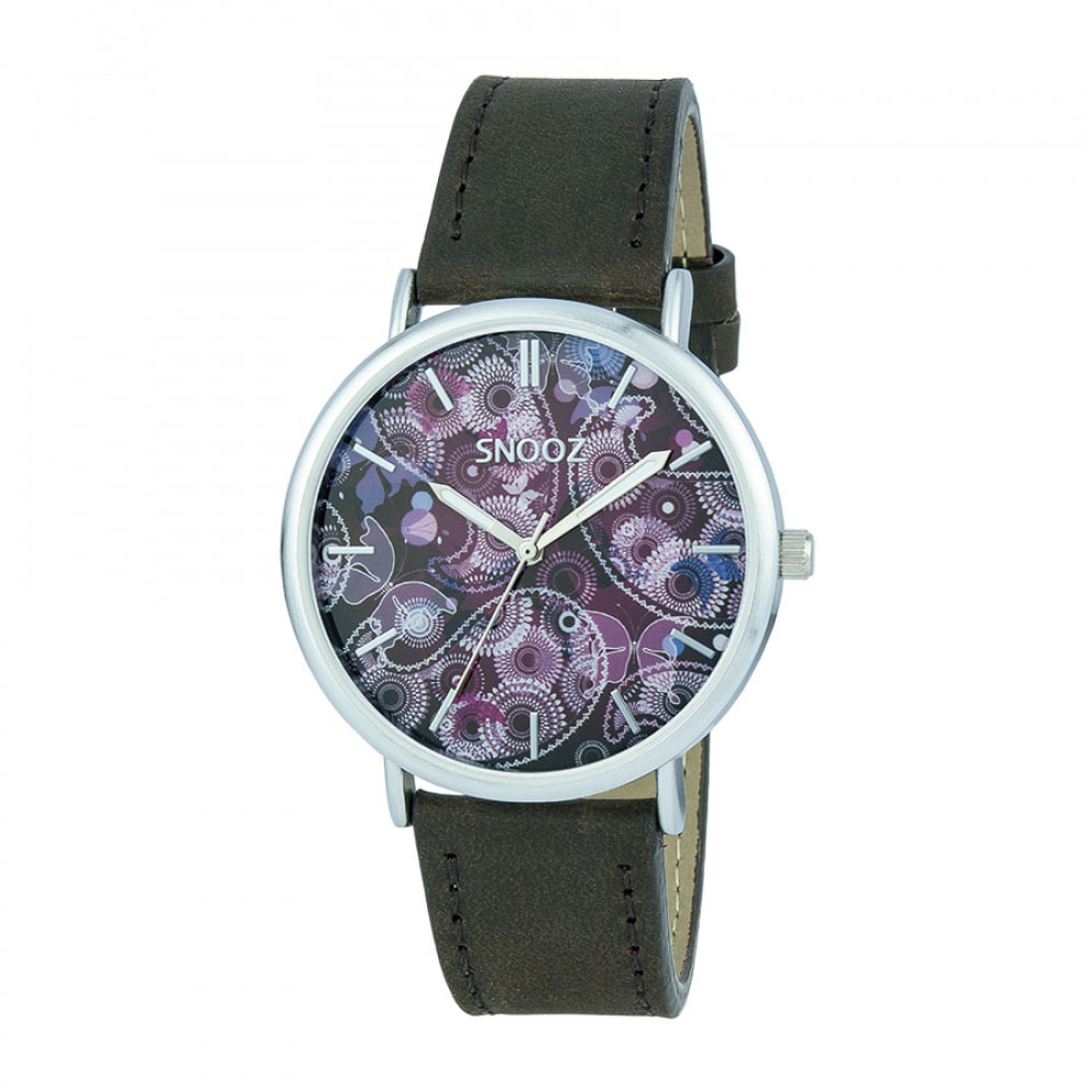 Reloj Snooz SAA1041-79 Unisex Analogico Cuarzo con Correa de Piel