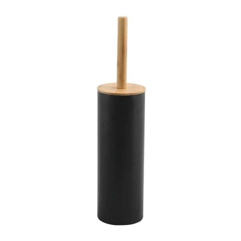 Set Poubelle à  pédale 3L & Brosse Wc ADONIS Noir Spirella